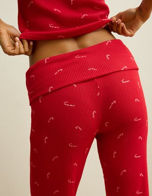 AE Luxe Plush Waffle Foldover Pant