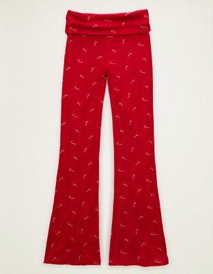AE Luxe Plush Waffle Foldover Pant