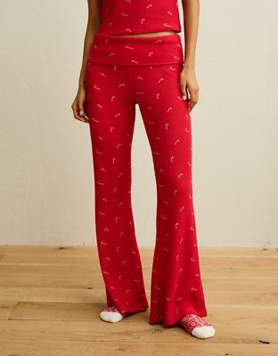 AE Luxe Plush Waffle Foldover Pant