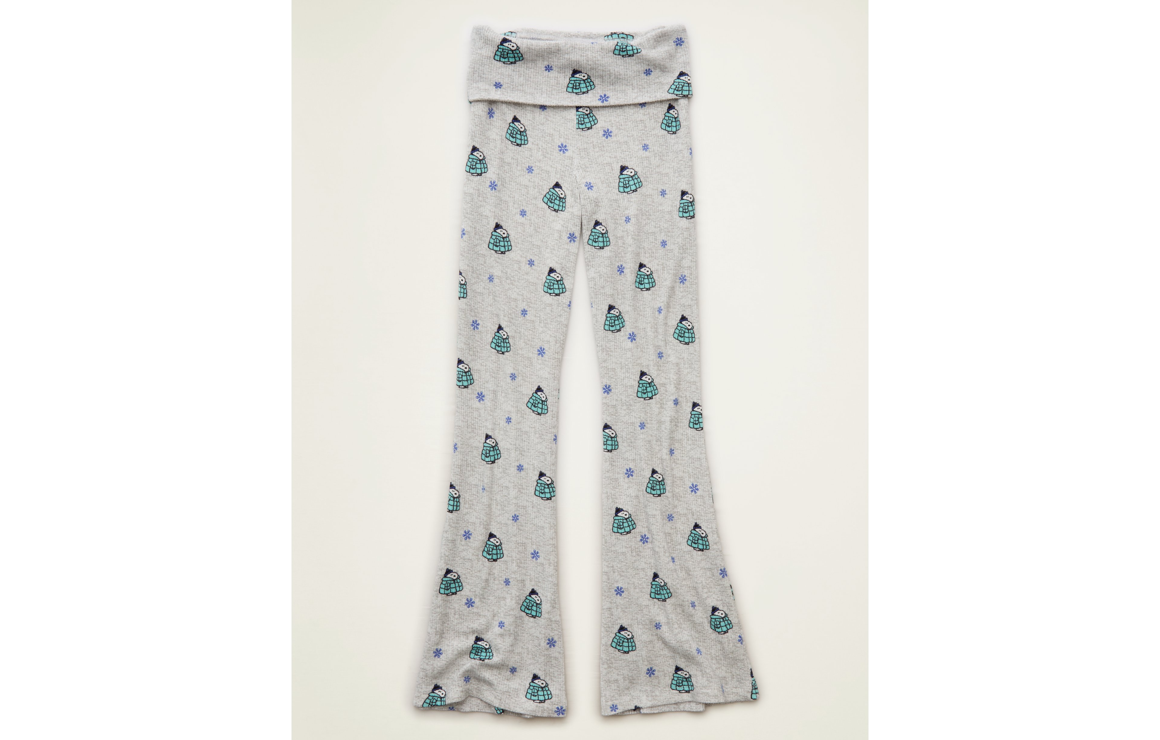 AE Luxe Plush Waffle Snoopy Foldover Pant