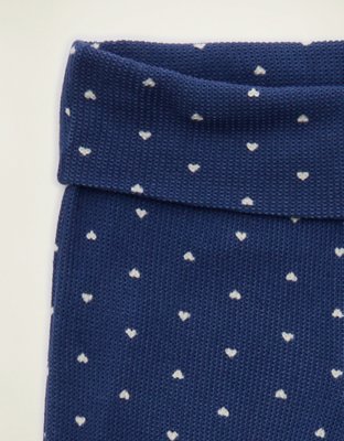 AE Luxe Plush Waffle Foldover Flare Pant