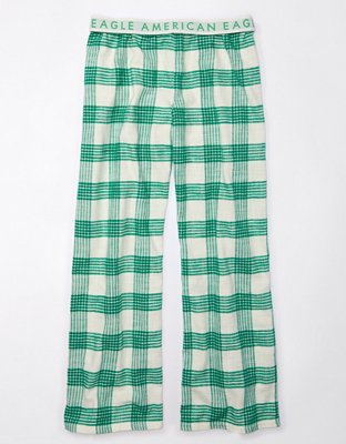 Mid-Rise Flannel Pajama Pants for Women