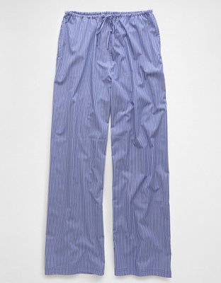 Pantalon de pyjama tissé à jambe large pour femmes AE
