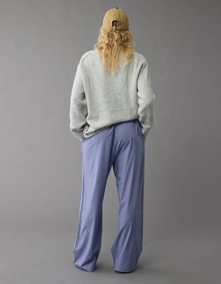 Pantalon de pyjama tissé à jambe large pour femmes AE