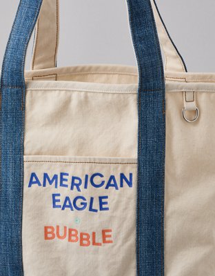 AE x Bubble Canvas Tote Bag | American Eagle
