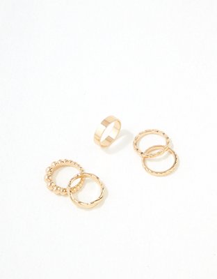 AEO Gold Rings 5-Pack