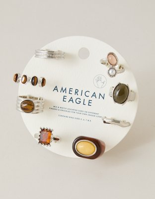 AEO Resin Rings 8-Pack