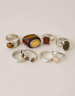 AEO Resin Rings 8-Pack