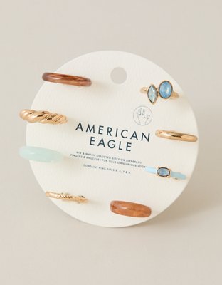 AEO Resin Rings 8-Pack