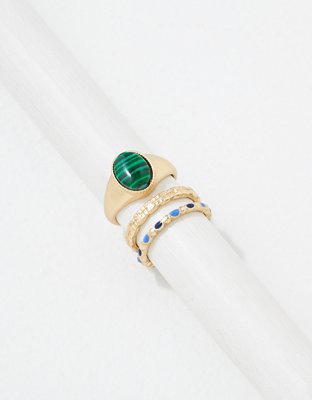 AEO Stone Rings 3-Pack