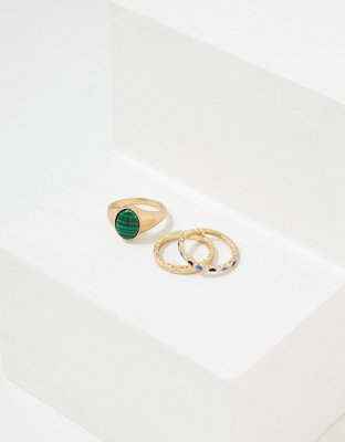 AEO Stone Rings 3-Pack