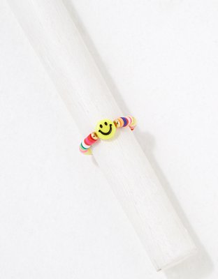Little Words Project Smiley Beaded Ring
