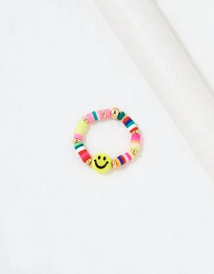 Little Words Project Smiley Beaded Ring