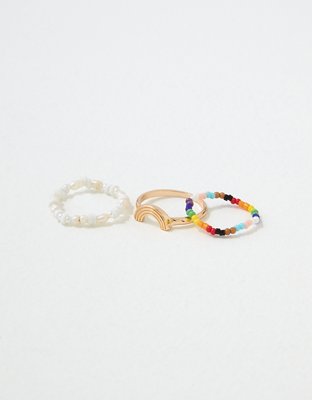 American Eagle AEO Pride Ring 3-Pack — фото 2