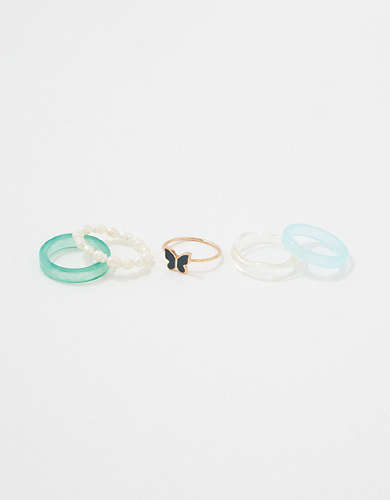 AEO Butterfly Stretch Ring 5-Pack