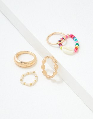 AEO Shell Ring 5-Pack
