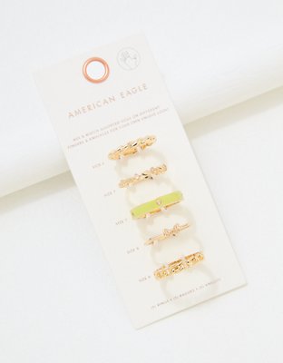 AEO Butterfly Ring 5-Pack