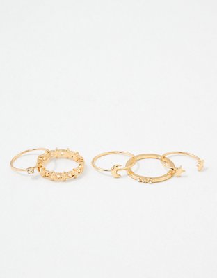 American Eagle AEO Celestial Ring 5-Pack — фото 2