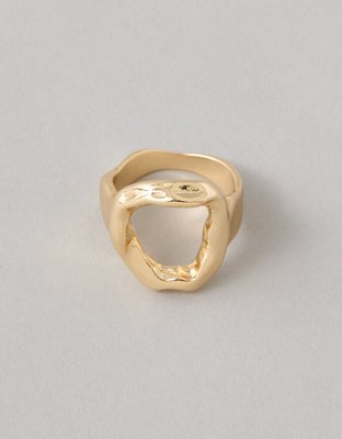 American Eagle AEO Hammered Oval Ring — фото 2