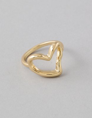 AEO Wavy Heart Ring
