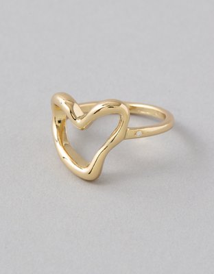 AEO Wavy Heart Ring