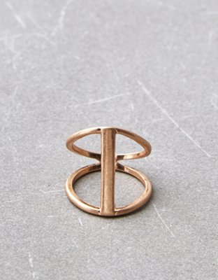 American Eagle AEO Gold Statement Ring — фото 3