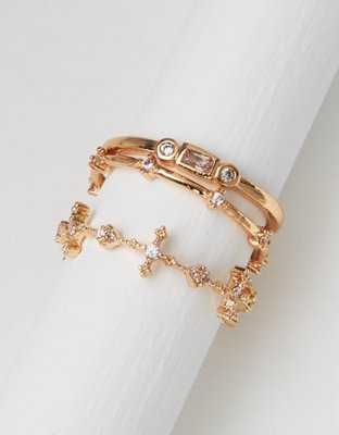 American Eagle AEO Gold Rings 3-Pack — фото 2