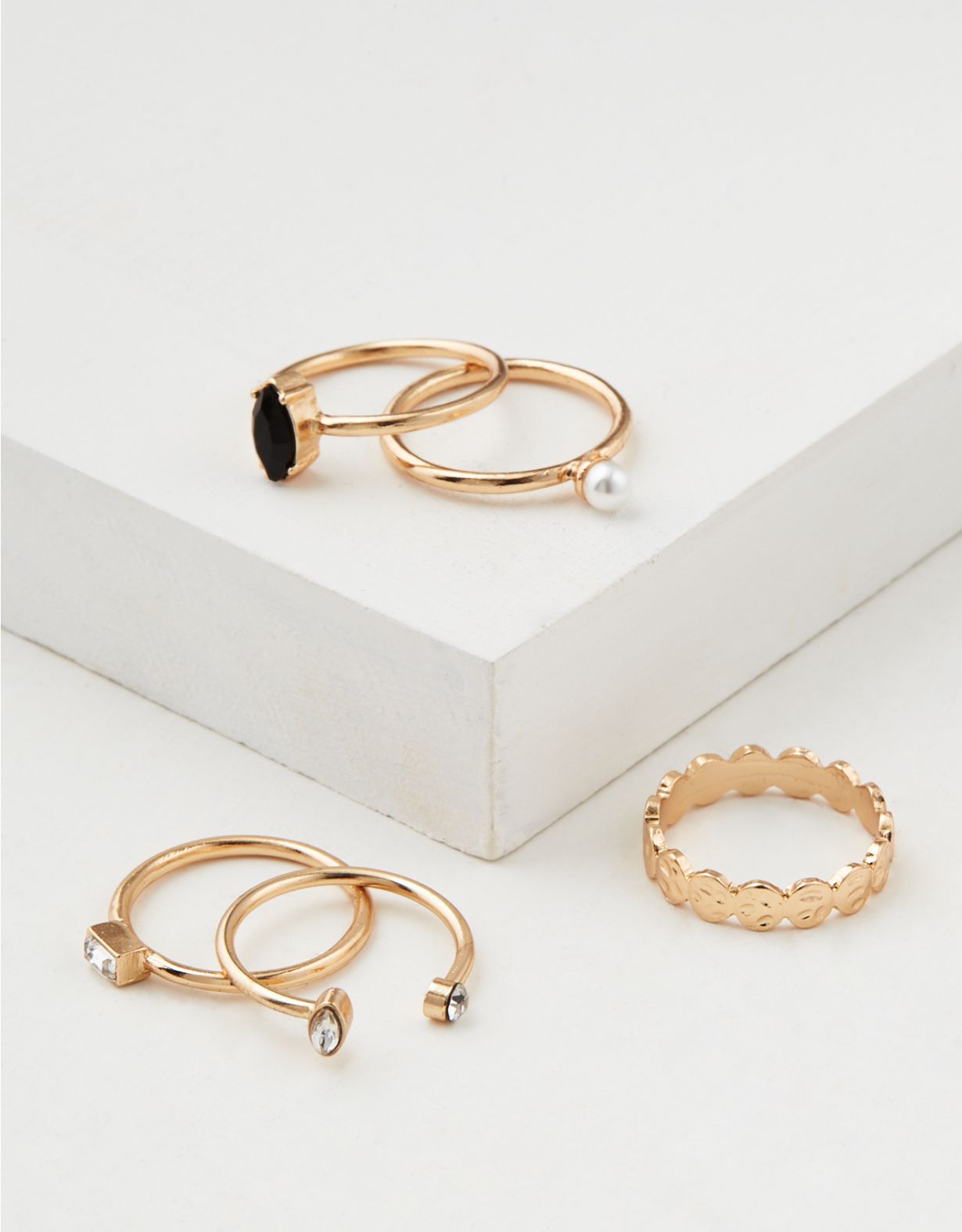 AE Gold Stacking Ring 5-Pack