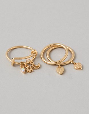 AEO Charm Rings 3-Pack