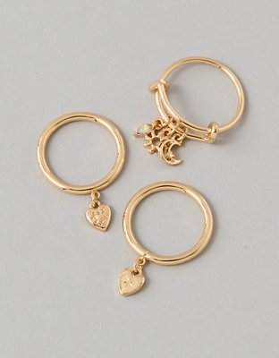 AEO Charm Rings 3-Pack