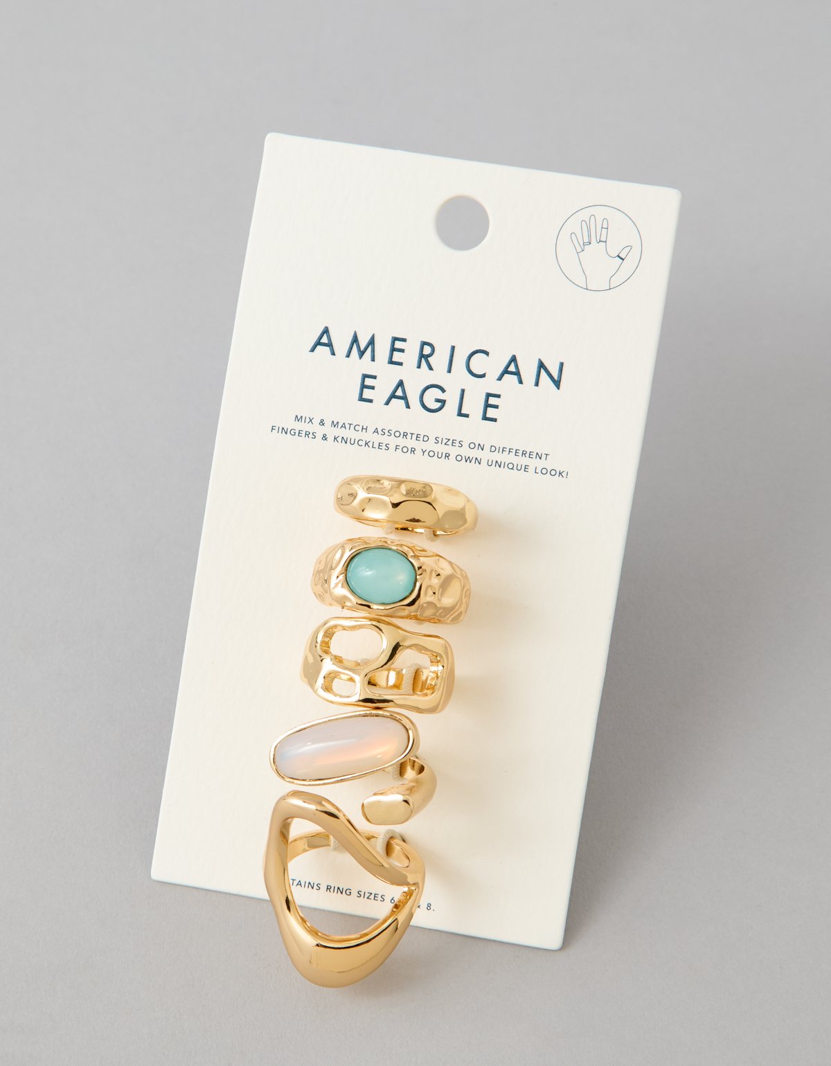 AE Textured Rings 5-Pack - image 2