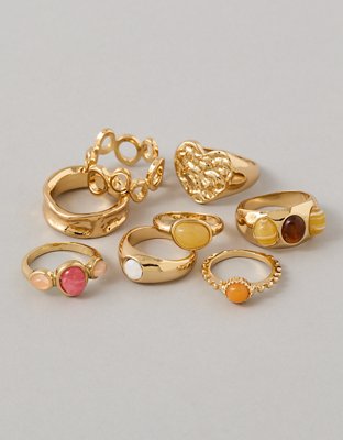 AE Neutral Stone Rings 8-Pack