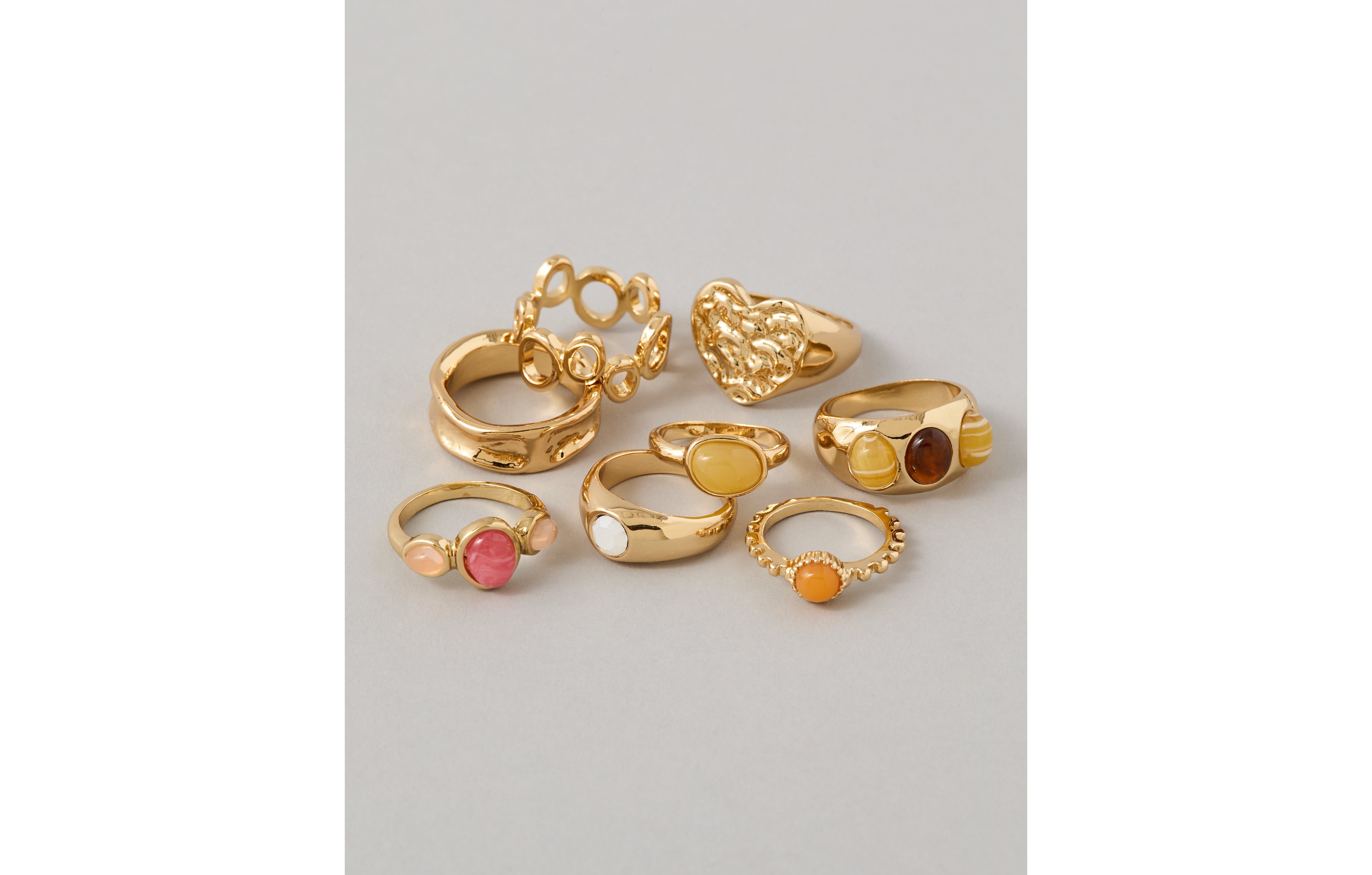 AE Neutral Stone Rings 8-Pack