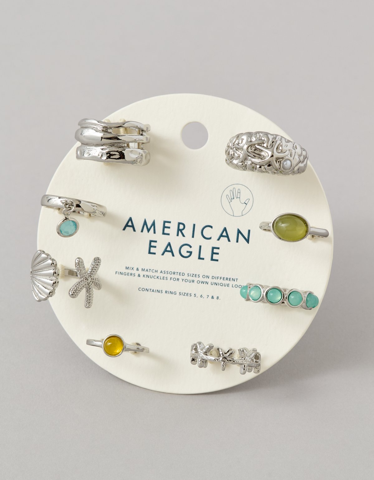 AE Seaglass Rings 8-Pack - image 2