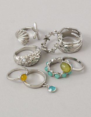 AE Seaglass Rings 8-Pack from American Eagle - $18.71
