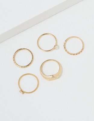 American Eagle AEO Celestial Rings 5-Pack — фото 2