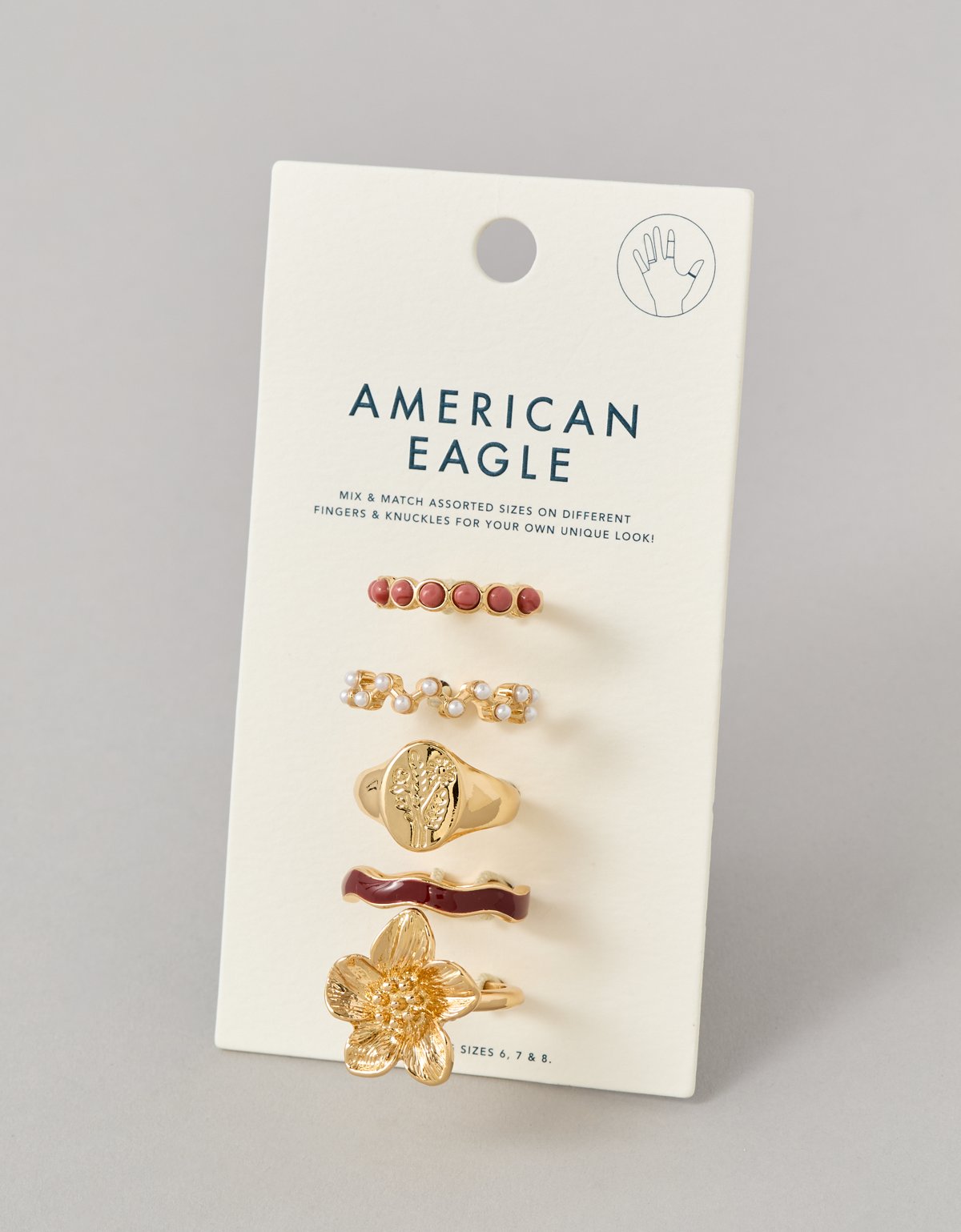 AE Floral Rings 5-Pack - image 2