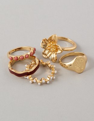 AE Floral Rings 5-Pack