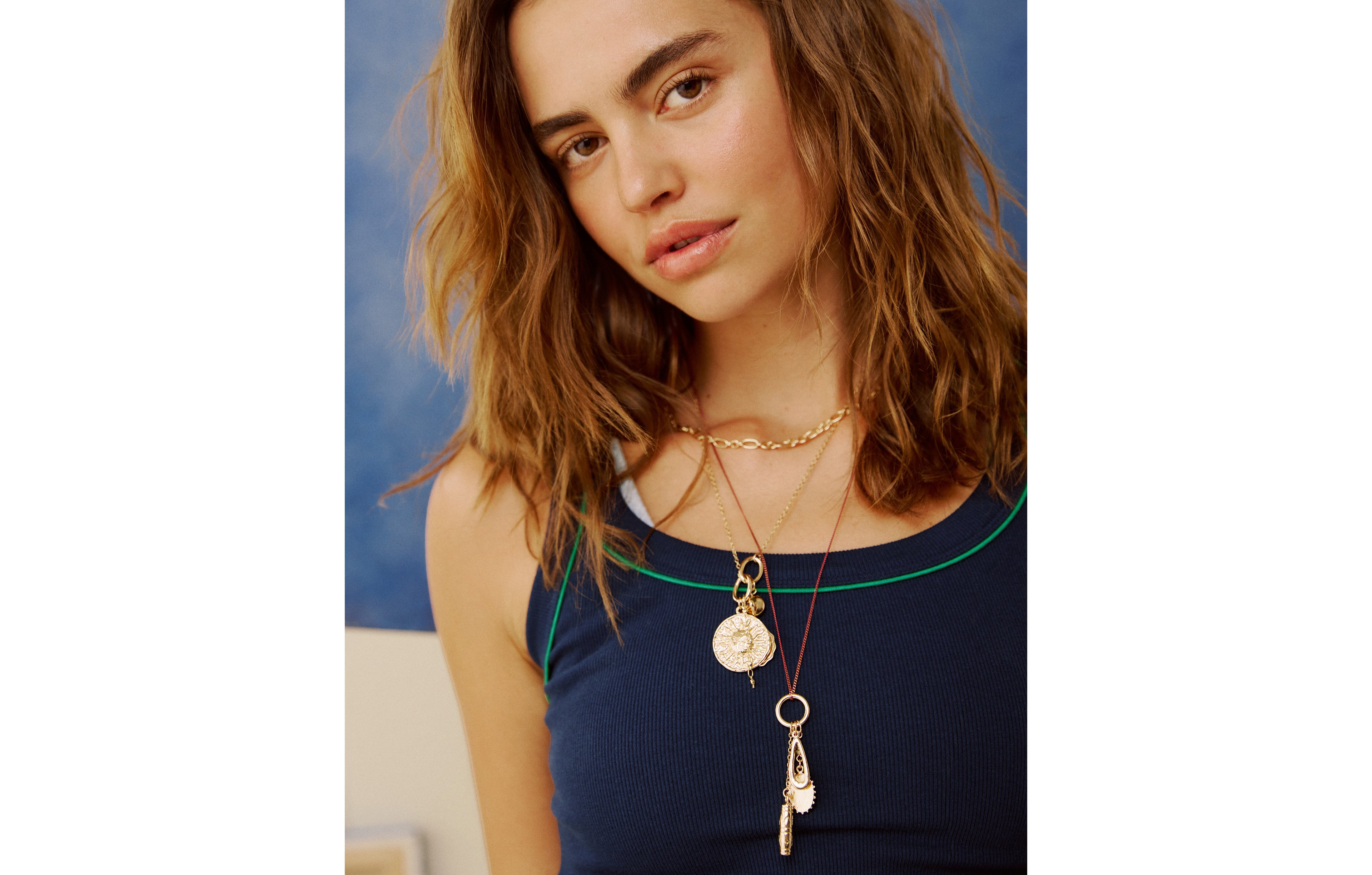 AE Burgundy Layered Necklace 4-Pack