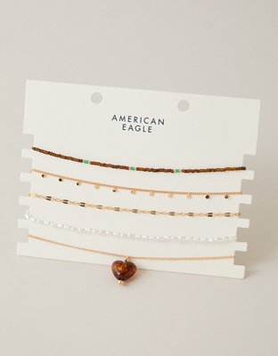 AEO Resin Heart Choker 5-Pack