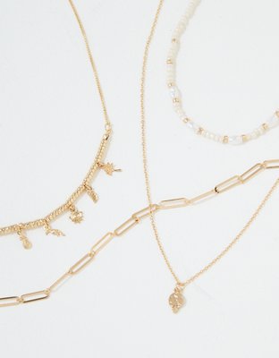 American Eagle AEO Chunky Layering Necklaces 4-Pack — фото 2