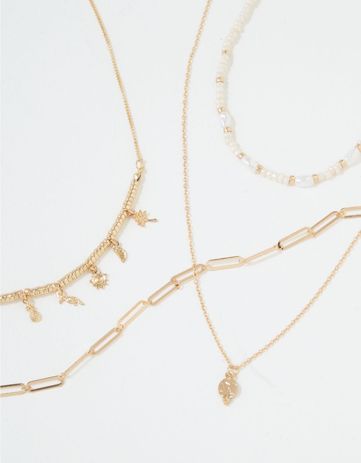 AEO Chunky Layering Necklaces 4-Pack