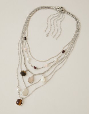 AEO Chain Pendant Necklace 5-Pack
