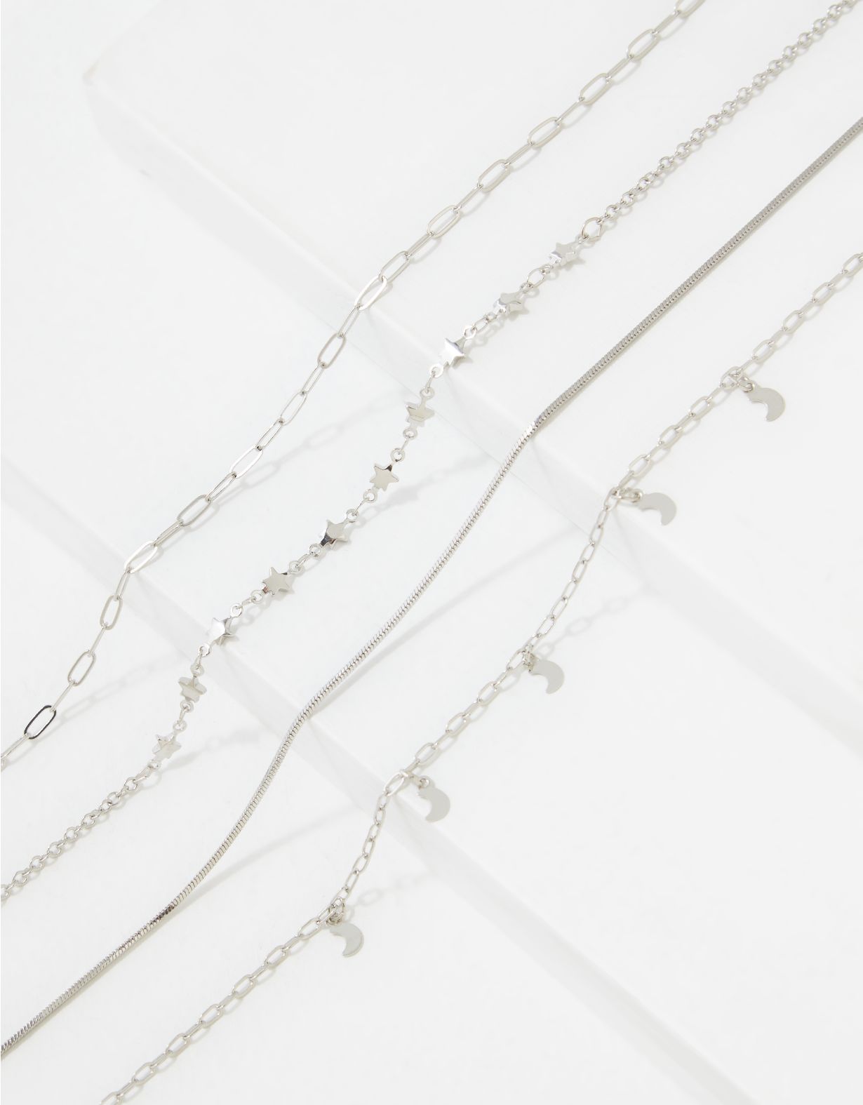 AEO Silver Necklaces 4-Pack