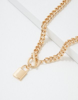 American Eagle AEO Gold Chunky Chain Necklaces — фото 2