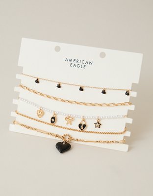 AEO Black & Gold Choker 5-Pack