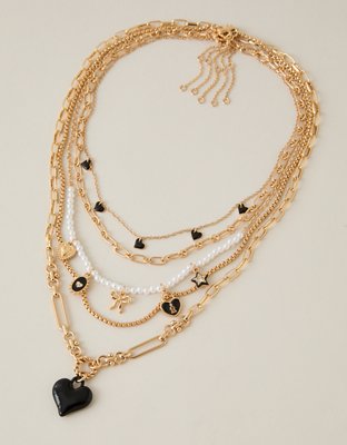 AEO Black & Gold Choker 5-Pack