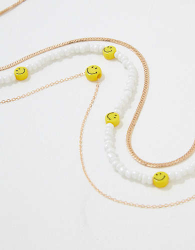 AEO Smiley Necklaces 3-Pack