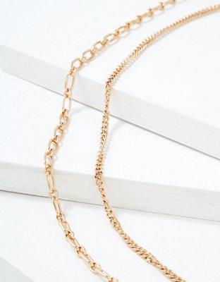 AEO Chunky Chain Necklaces 2-Pack
