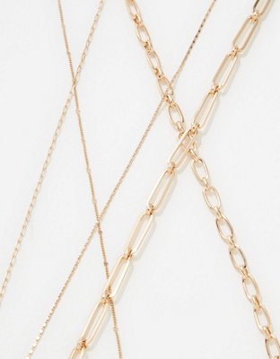 American Eagle AEO Gold Chokers 5-Pack — фото 2